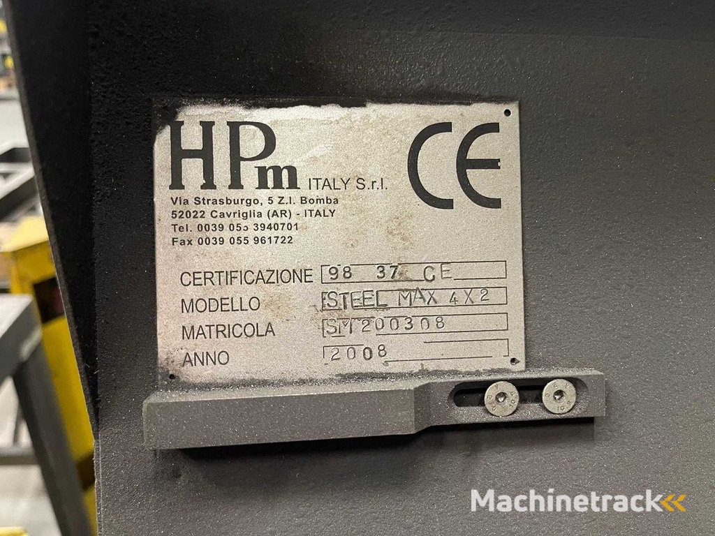 HPM - Steelmax - Plasma cutting machine - 2008