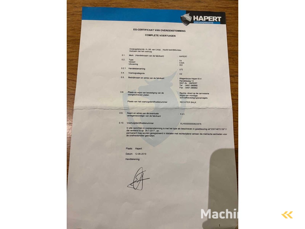 Hapert - 2019 - LF2 - LF2 - Anhänger