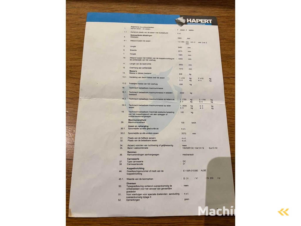 Hapert - 2019 - LF2 - LF2 - Anhänger