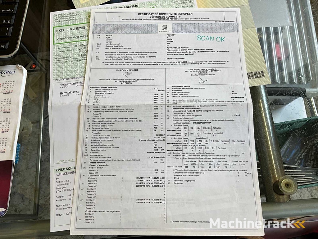 2011 Peugeot 308 Personenauto