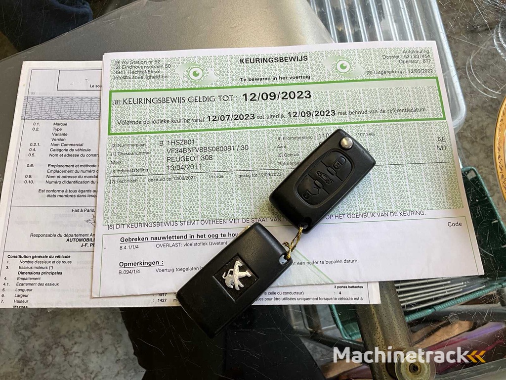 2011 Peugeot 308 Personenauto