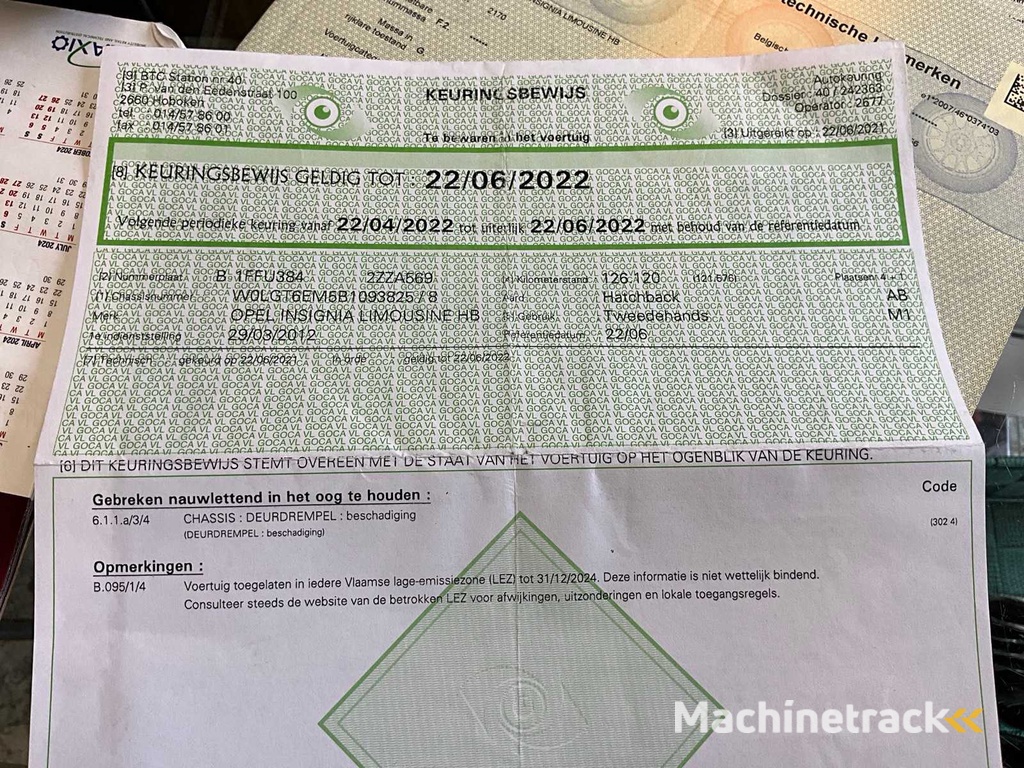 2012 Opel Insignia Limousine HB PKW