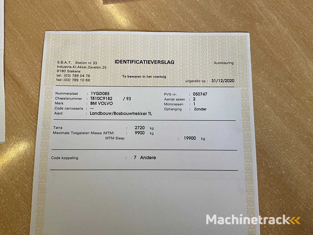 1980 Volvo BM T810C - agricultural tractor