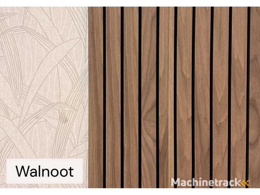 Akupanel Walnut Premium acoustic wall panel 280x60 cm (40x)