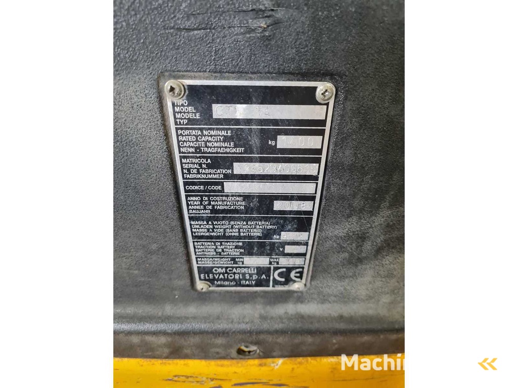 OM – 2008 – CTX 14 – Electric Pallet Truck (3200 mm)