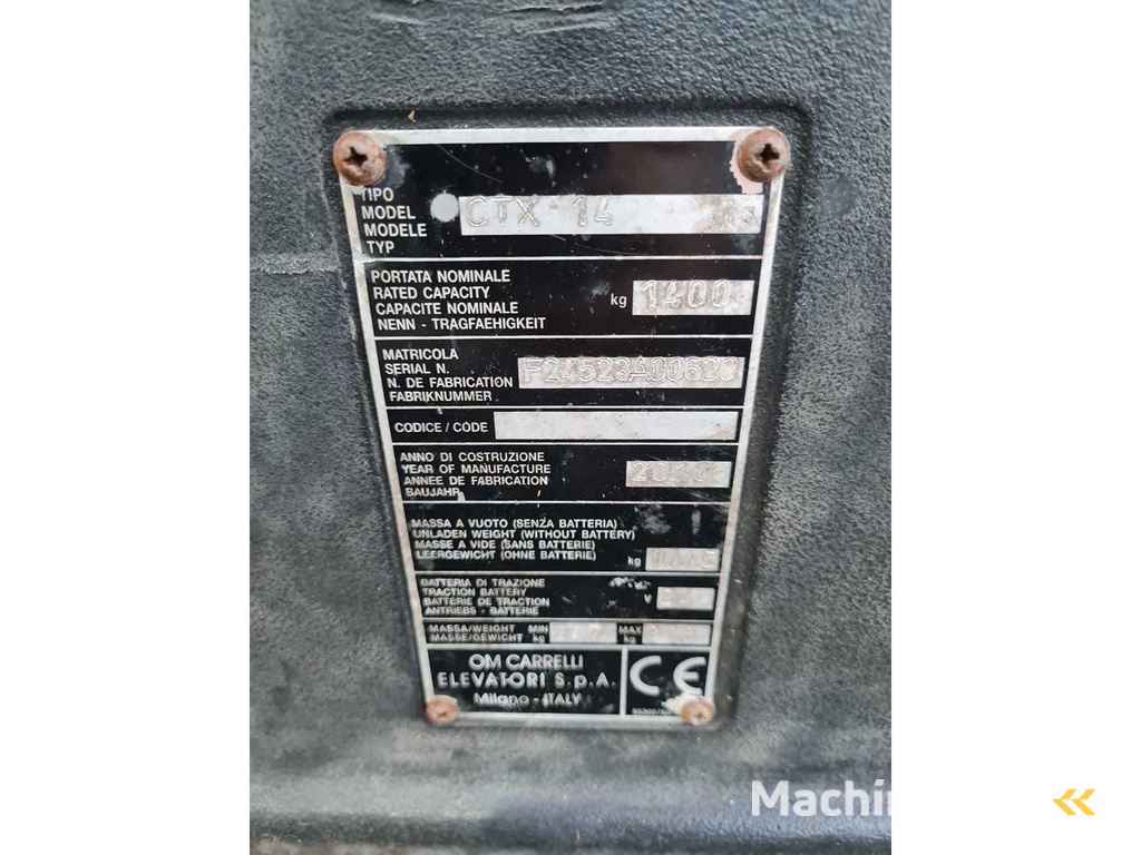 OM – 2010 – CTX 14 – Elektrische pallettruck (4600 mm)