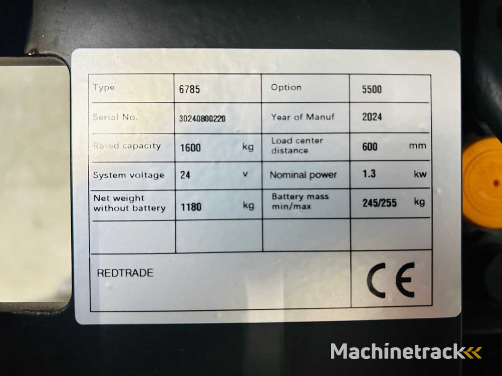 2024 Noblelift PSE16L55 Stapler 5,5M