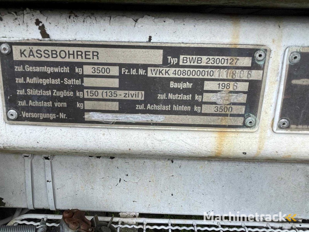 Militaire Aanhangwagen Kassbohrer