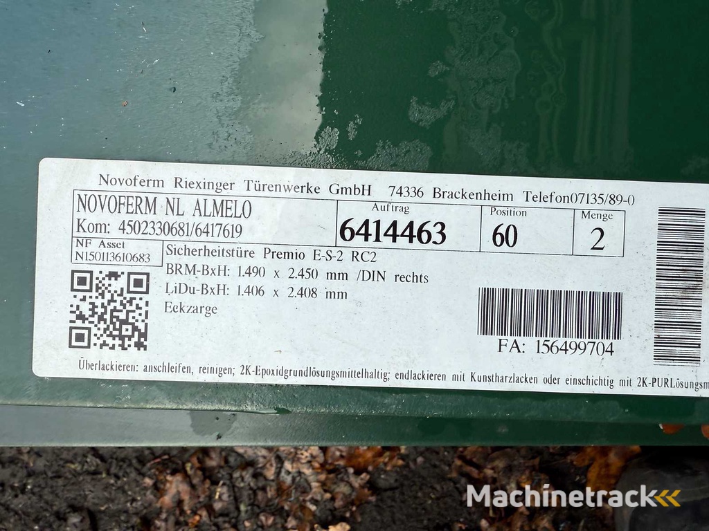 Novoferm-Premio ES2 RC2 - Fire Retardant Door