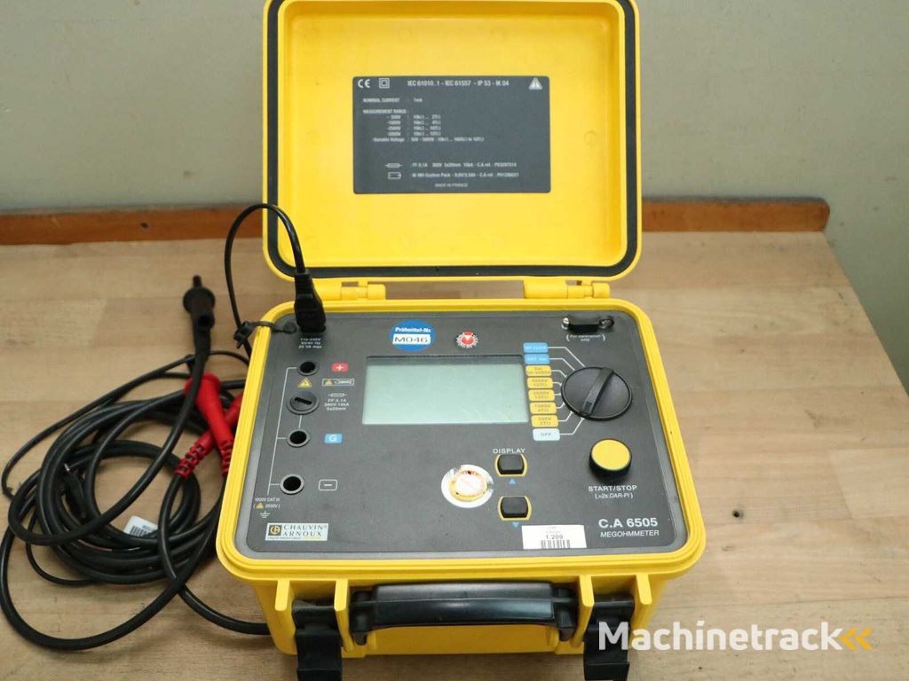 CHAUVIN ARNOUX – C.A 6505 – Megometer