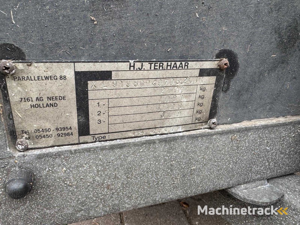 H.J. ter Haar - Trandemasser - Aanhangwagen