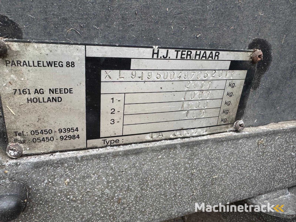 H.J. ter Haar - Trandemasser - Aanhangwagen