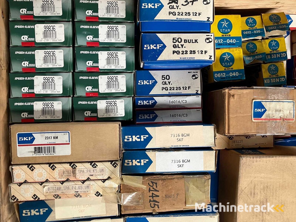 186 kg net bearings from SKF, FAG, INA and others