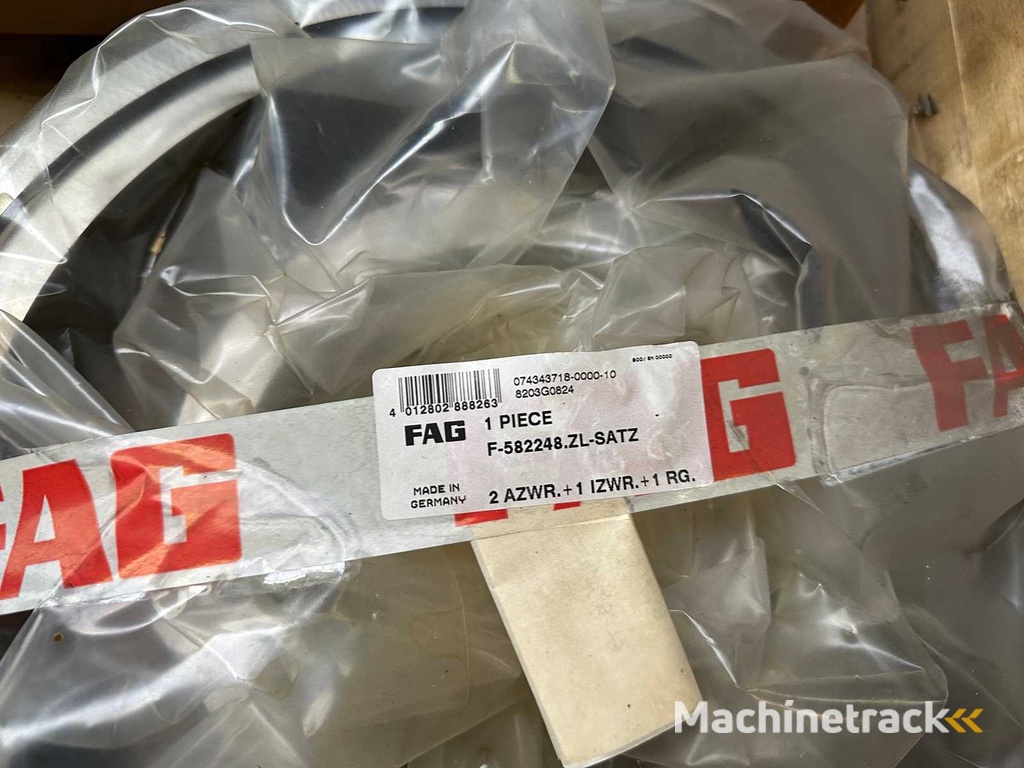 4x large FAG Bearings - 491 kg net