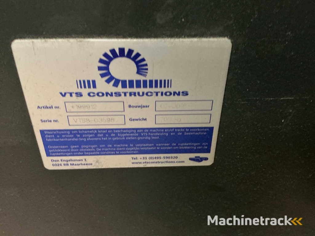 2018 VTS constructions Rups onderwagen