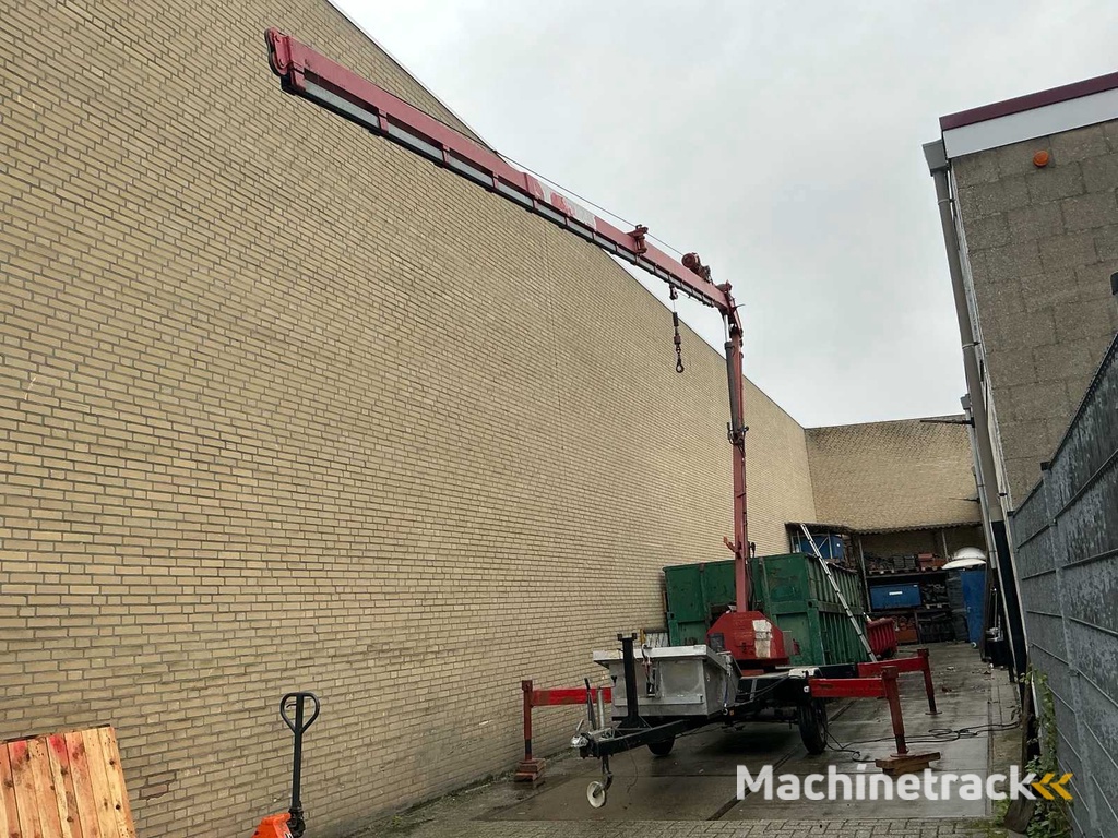 1989 Munsters HLD600 Hydraulische ladderkraan inclusief zelf kiepende bak aluminium