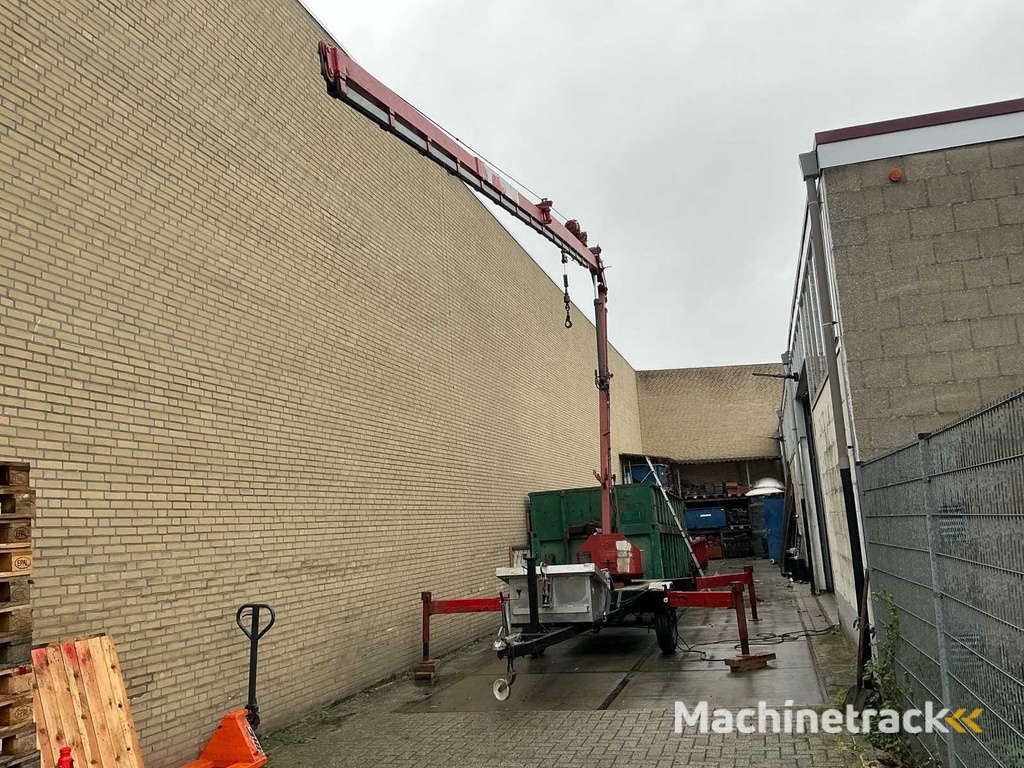 1989 Munsters HLD600 Hydraulische ladderkraan inclusief zelf kiepende bak aluminium