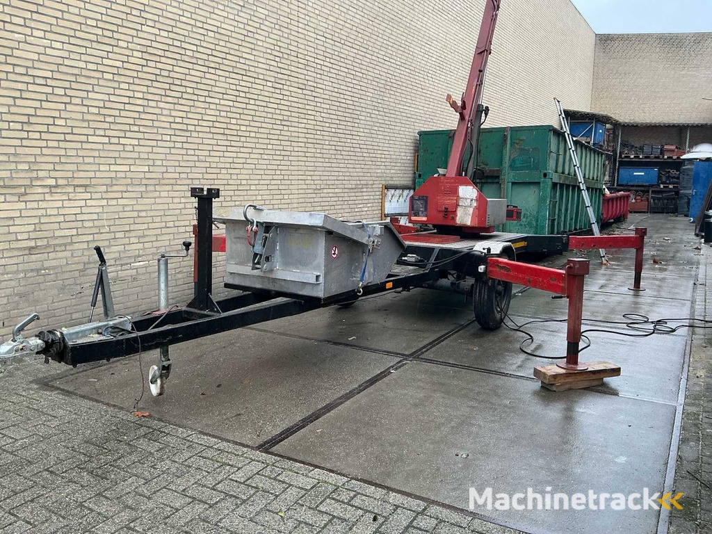 1989 Munsters HLD600 Hydraulische ladderkraan inclusief zelf kiepende bak aluminium