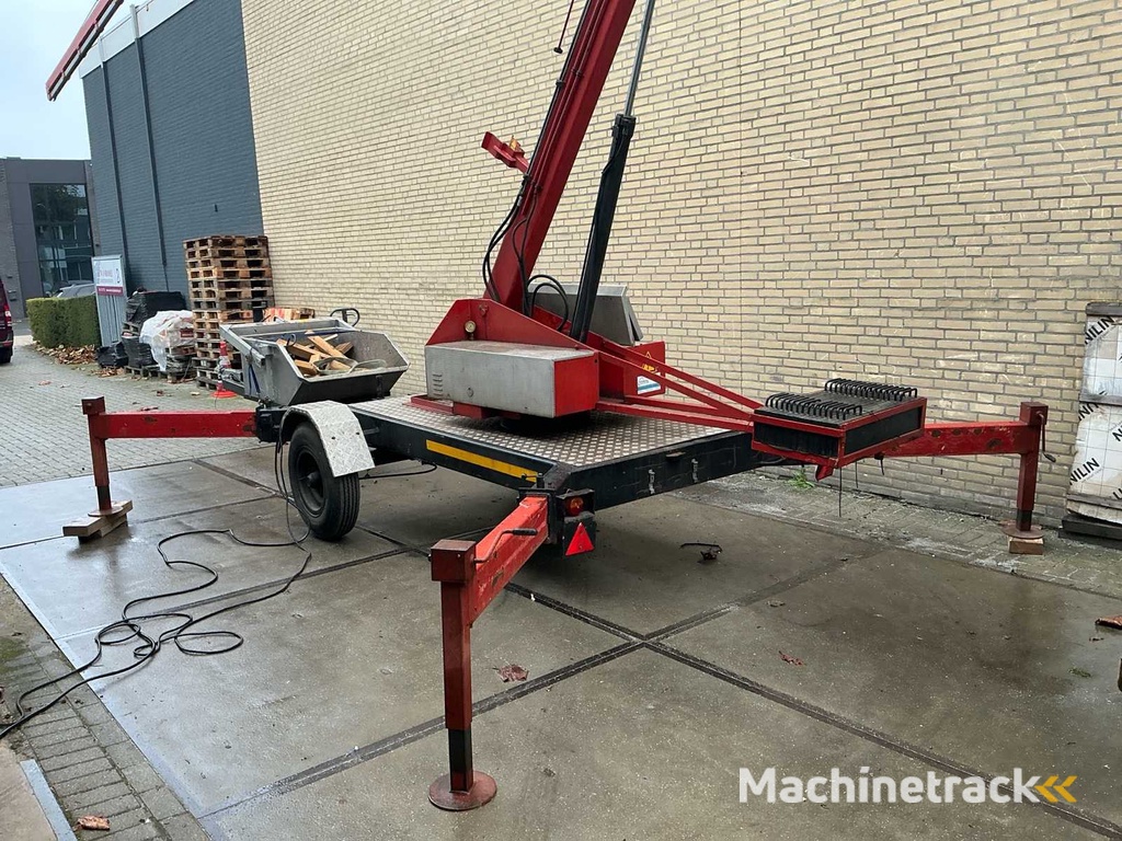 1989 Munsters HLD600 Hydraulische ladderkraan inclusief zelf kiepende bak aluminium