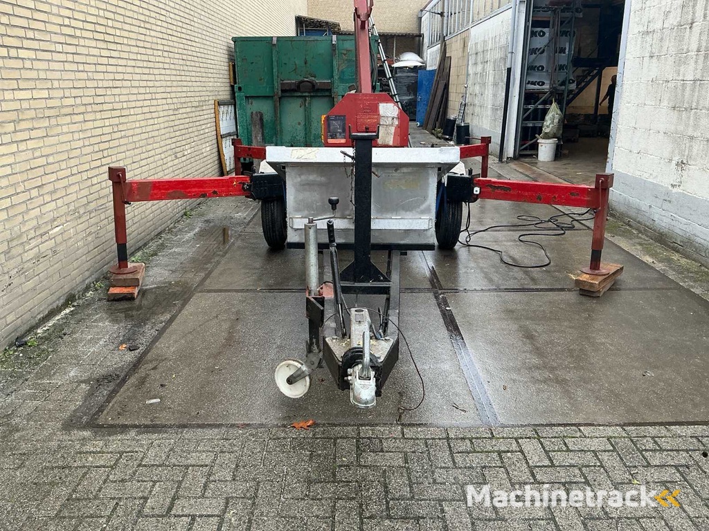 1989 Munsters HLD600 Hydraulische ladderkraan inclusief zelf kiepende bak aluminium