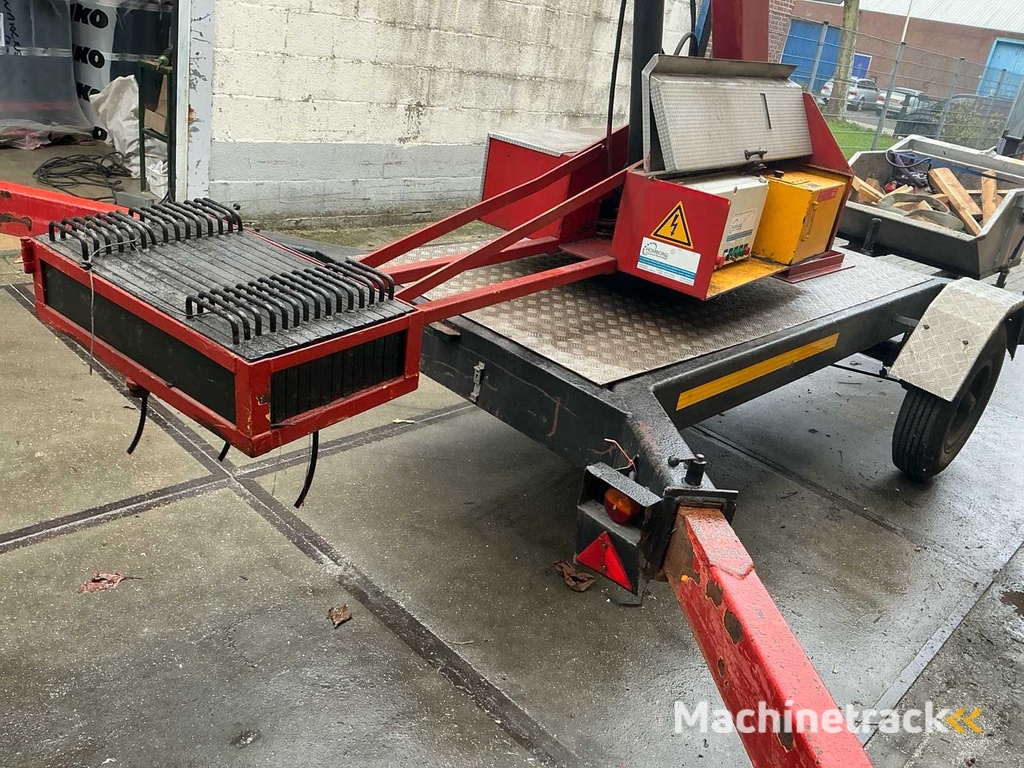 1989 Munsters HLD600 Hydraulische ladderkraan inclusief zelf kiepende bak aluminium