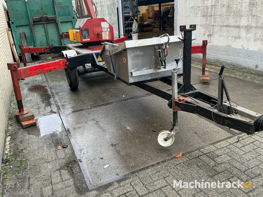 1989 Munsters HLD600 Hydraulische ladderkraan inclusief zelf kiepende bak aluminium