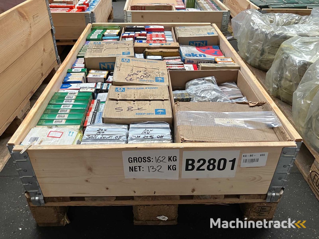 132 kg net bearings from SKF, FAG, INA, NTN, NSK, IKO, RHP, Koyo, Torrington and others
