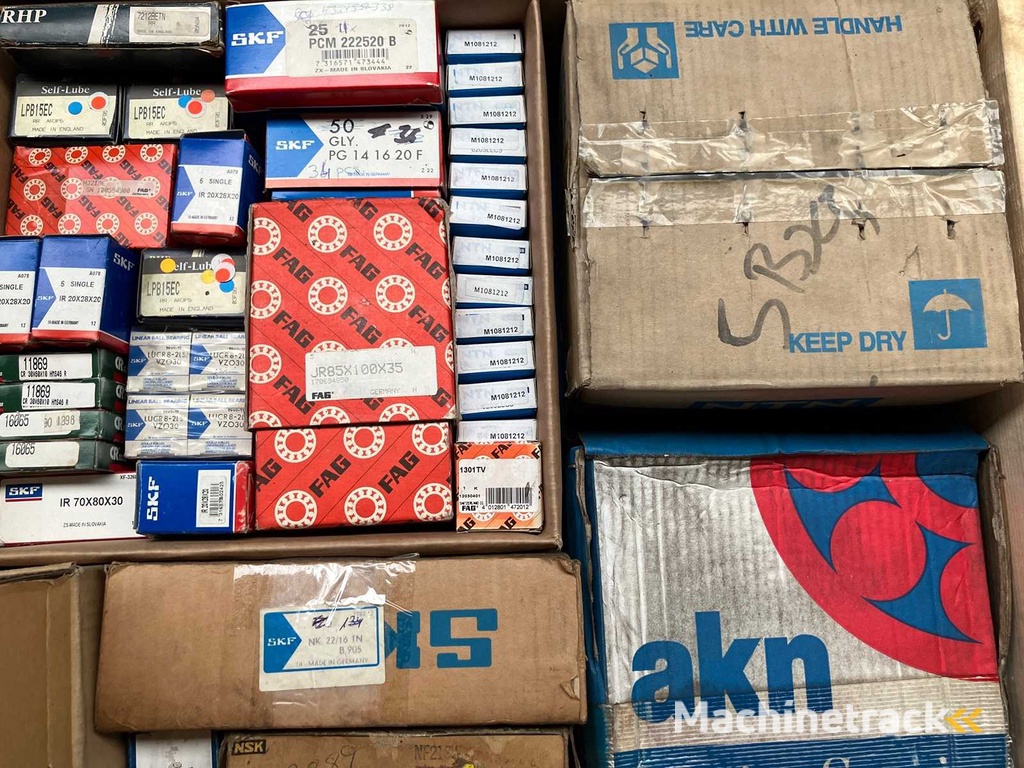 132 kg net bearings from SKF, FAG, INA, NTN, NSK, IKO, RHP, Koyo, Torrington and others