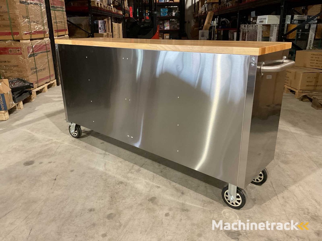 2025 Stahlworks Deluxe RVS 72 inch 15 laden Werkbank