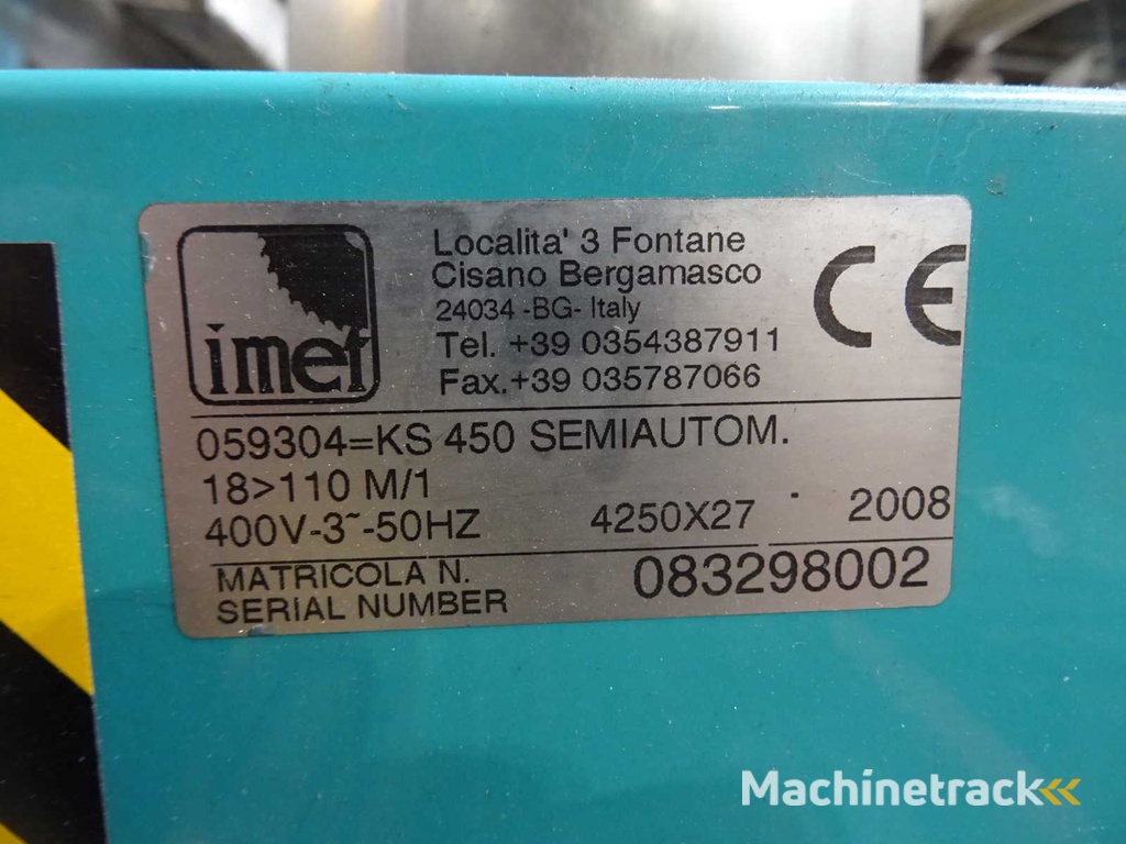 Imet - 2008 - KS 450 - Bandsägemaschine