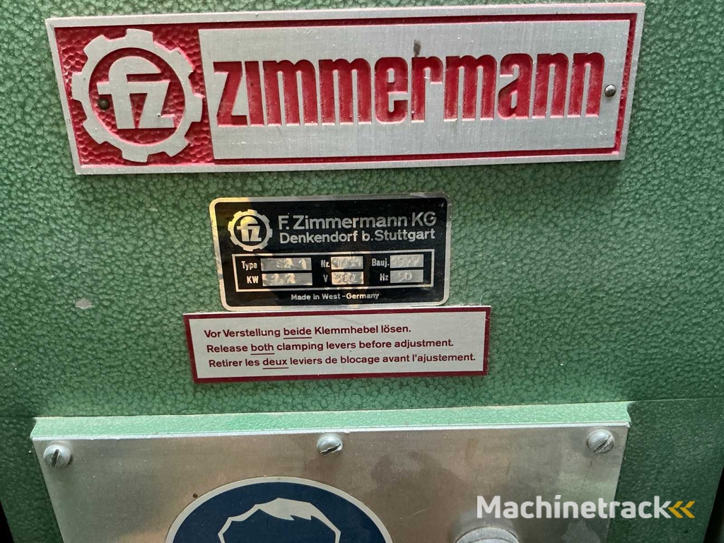 1977 Zimmermann SZ1 double-sided disc grinding machine