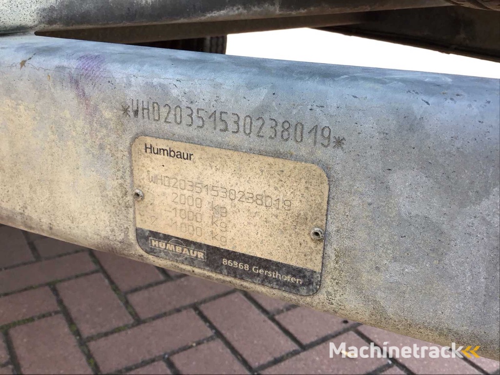 Humbaur Tieflader 2000 Maschinentransporter Auflieger