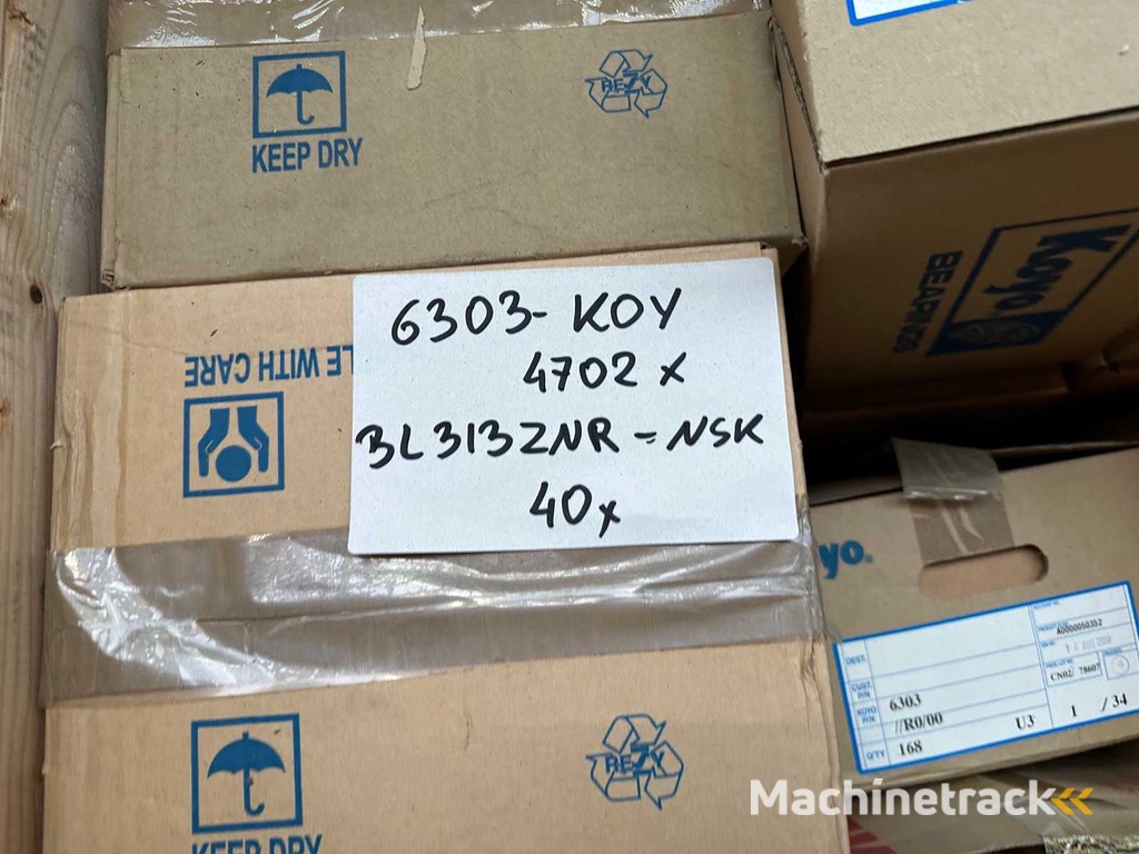 618 kg net bearings from NSK, Koyo and others