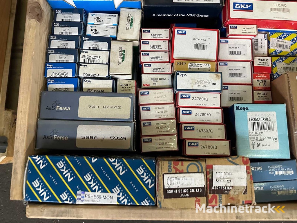 204 kg net bearings from SKF, NTN, SNR, NSK, IKO, RHP, Koyo, Torrington, NKE and others