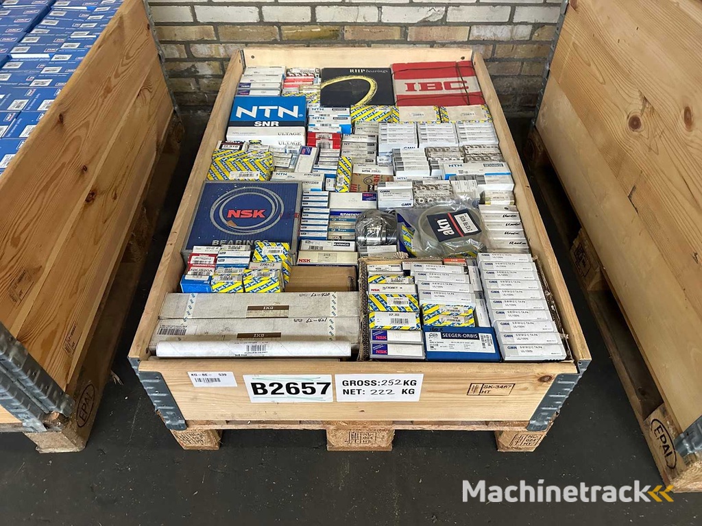 222 kg net bearings from NTN, SNR, NSK, IKO, RHP, Koyo, Torrington, NKE and others