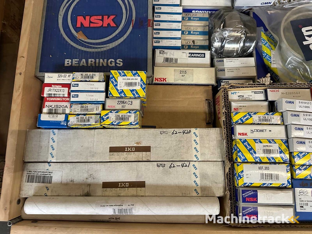 222 kg net bearings from NTN, SNR, NSK, IKO, RHP, Koyo, Torrington, NKE and others