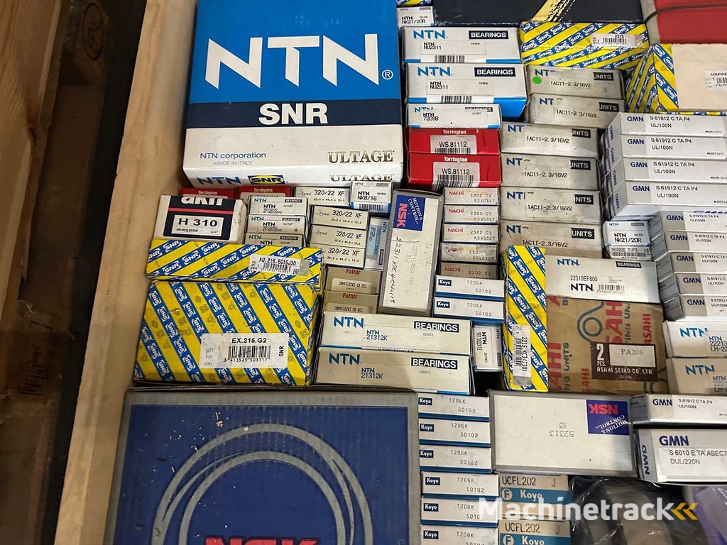 222 kg net bearings from NTN, SNR, NSK, IKO, RHP, Koyo, Torrington, NKE and others