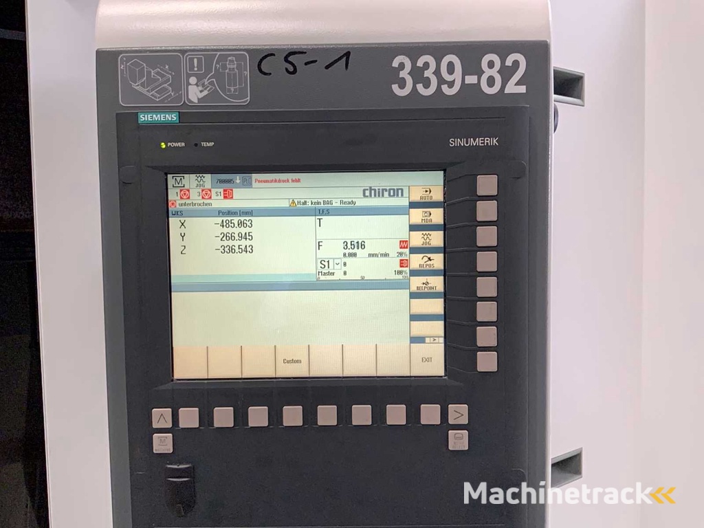 2017 Chiron DZ 12 W - Hohe Geschwindigkeit plus Vertikal-Bearbeitungszentren