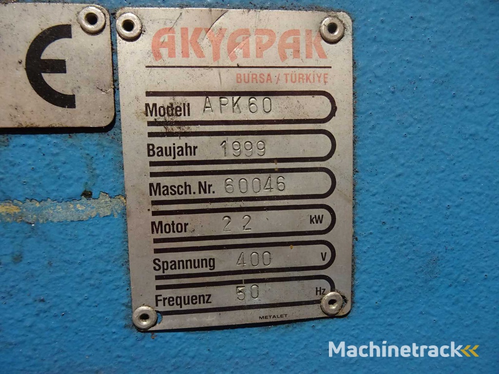 Akyapak - 1999 - APK60 - Hydraulische profielbuigmachine