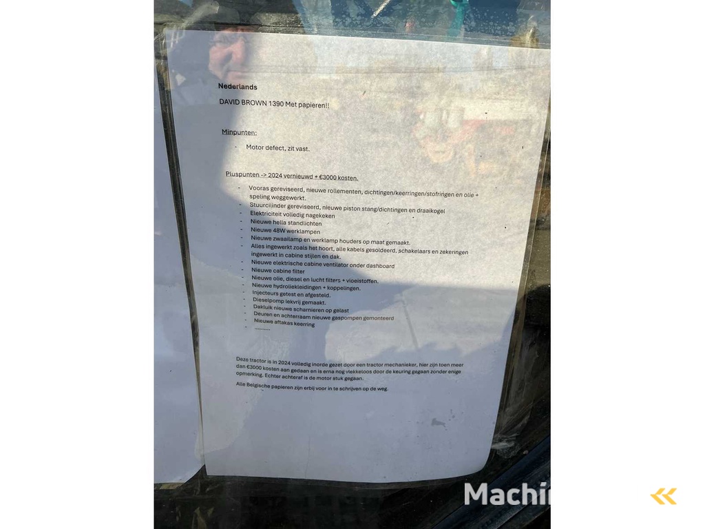 David Brown 1390 Tractor