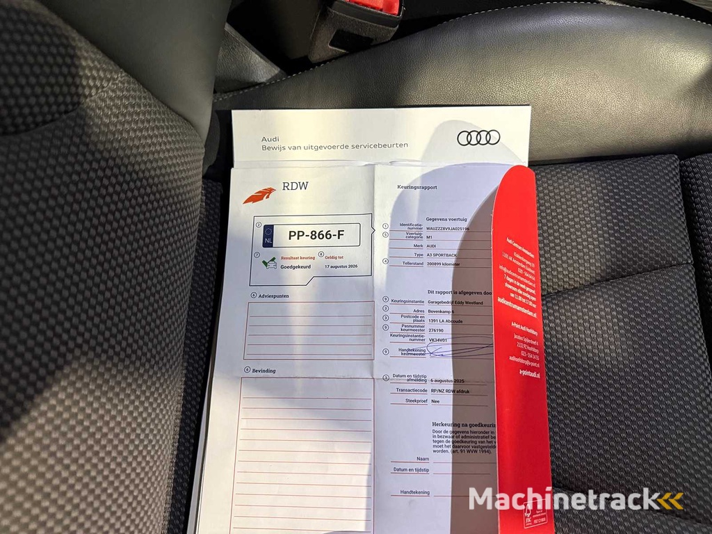 Audi A3 Sportback 1.0 TFSI Sp.SL.E, PP-866-F