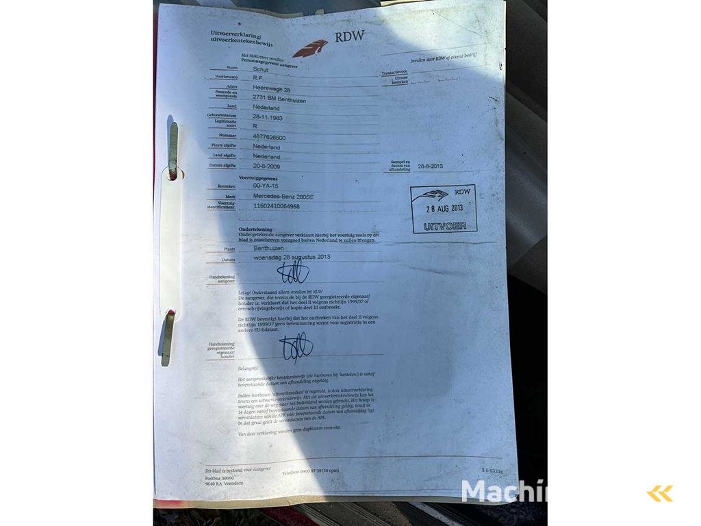 Mercedes 280SE Oldtimer