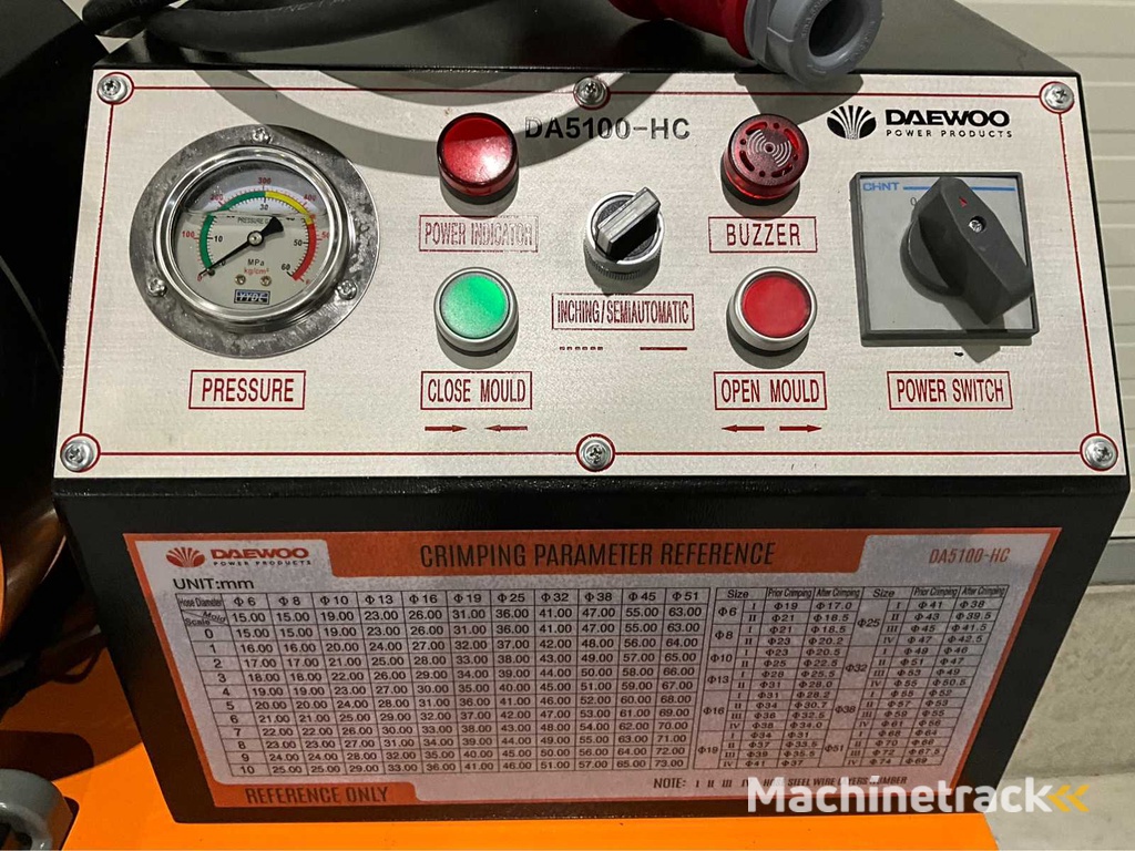 2025 Daewoo 5100 Hydraulische slangen pers