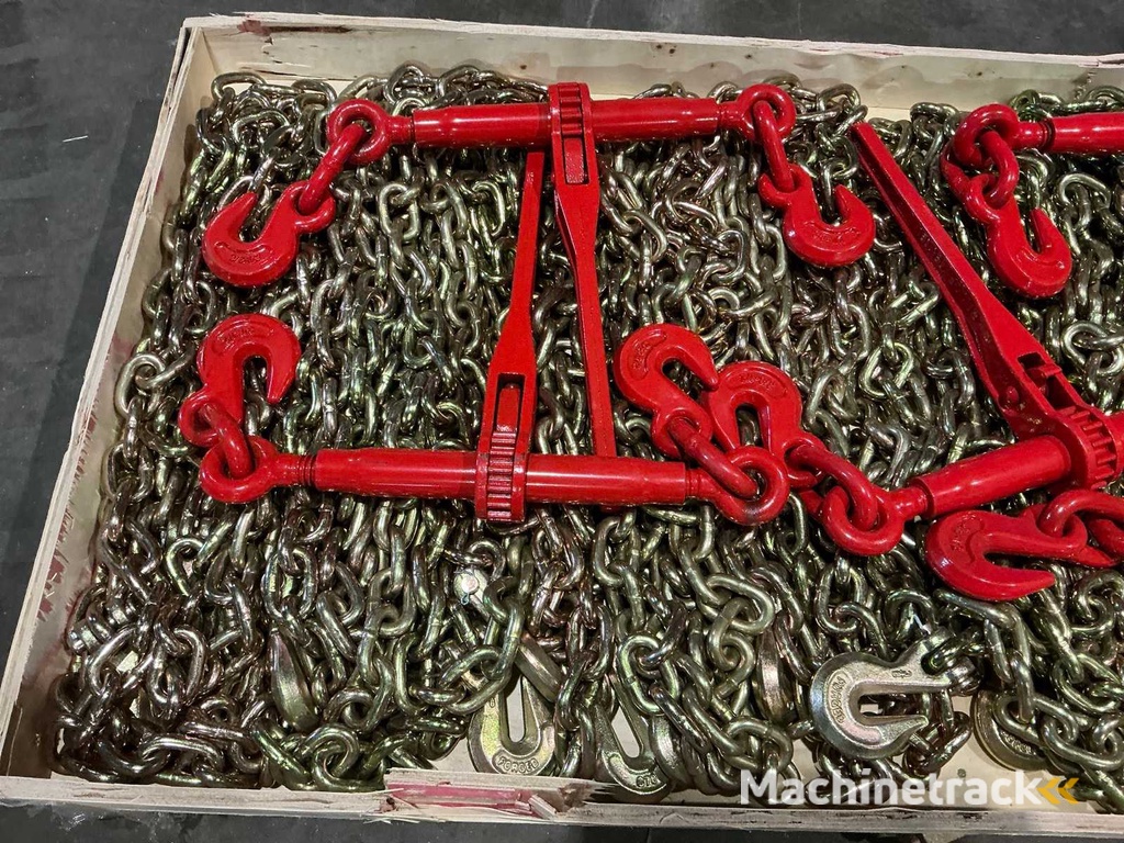 Palette mit 5x Ratschenspanner und 10x Transportkette (4,17 Tonnen)