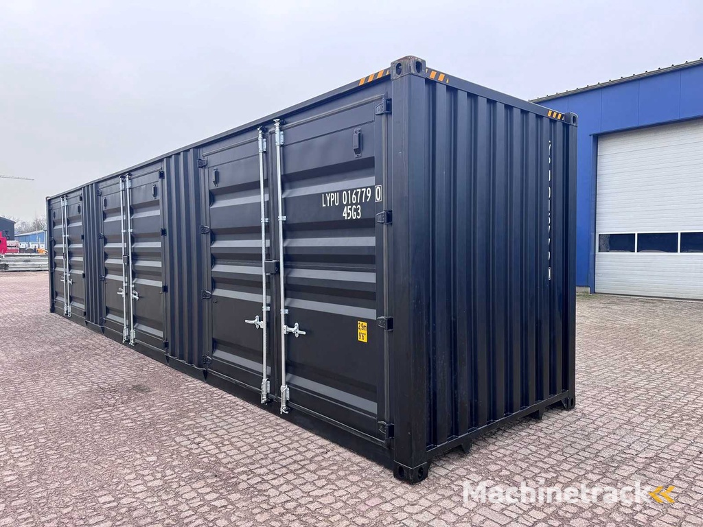 40 ft High Cube HQ / 12 Meter Lagercontainer mit 3 Seitentüren