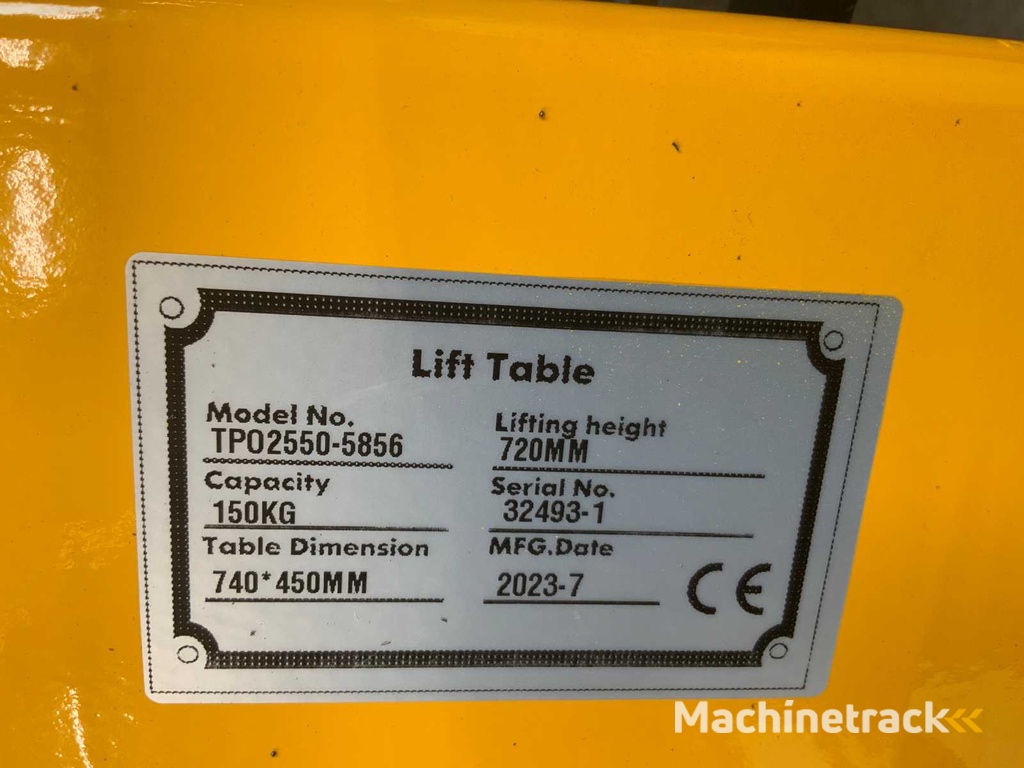 8x RTE - 150KG - Mobiler Hubtisch