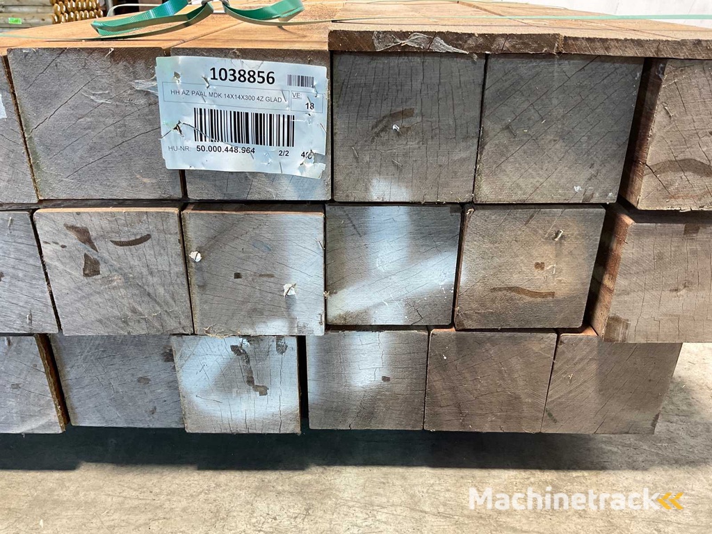 Azobé Stange mit Diamantkopf 300x14x14 cm (18x)
