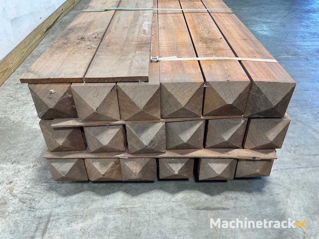 Azobé Stange mit Diamantkopf 300x14x14 cm (18x)
