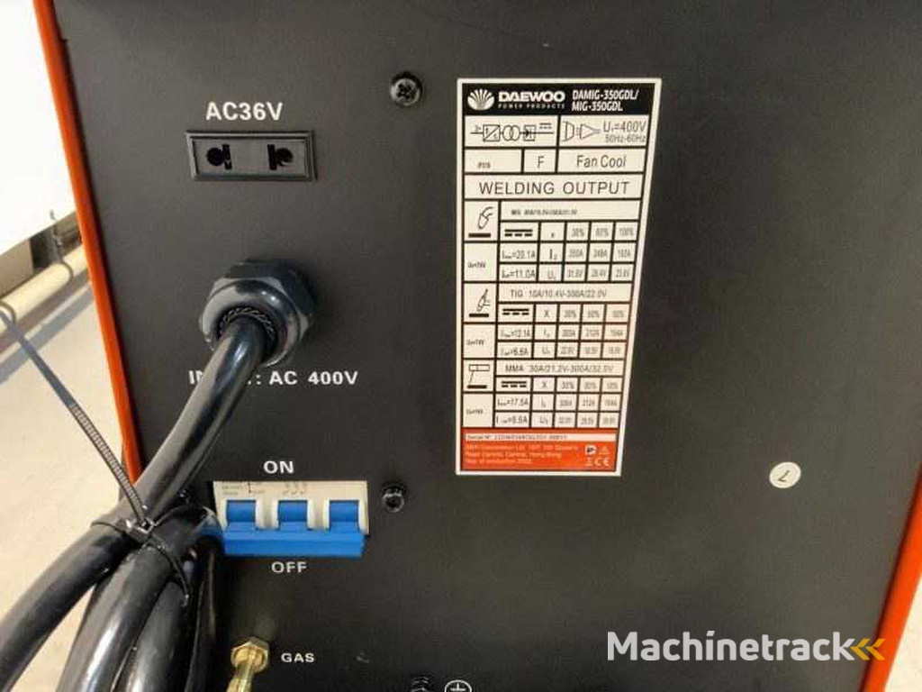 Daewoo DAMIG350GDL & DAWS-10L - wassergekühltes Multifunktionsschweißgerät
