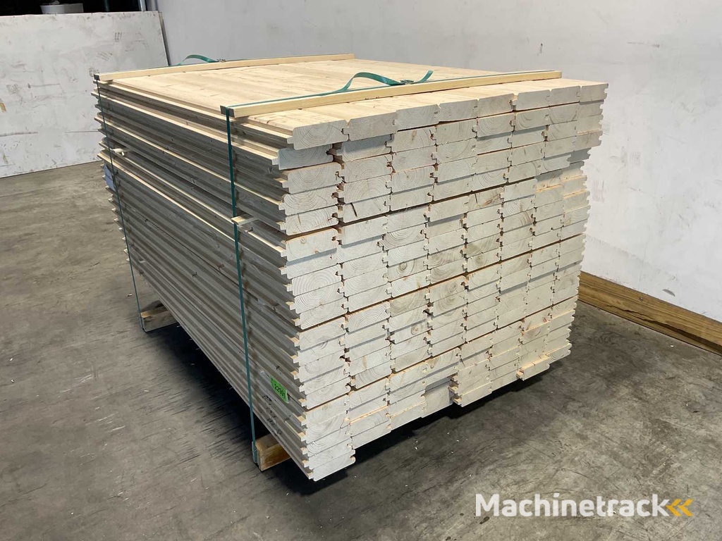 Fichte Blockhaus Profil Nut und Feder 119x14,5x4,5 cm (200x)